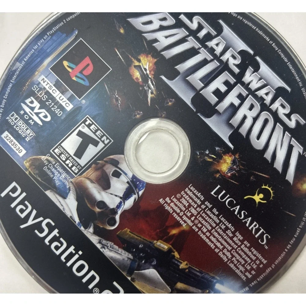 Star Wars Battlefront II 2005 Black Label for PlayStation 2 PS2 Disc Only